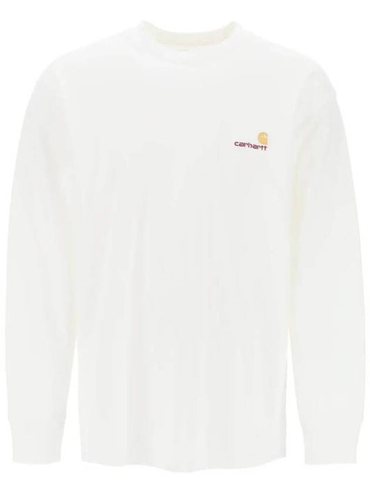 American Script Long Sleeve T-Shirt White - CARHARTT WIP - BALAAN 2