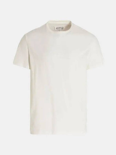 Reverse Logo Jersey Short Sleeve T-Shirt Ivory - MAISON MARGIELA - BALAAN 2