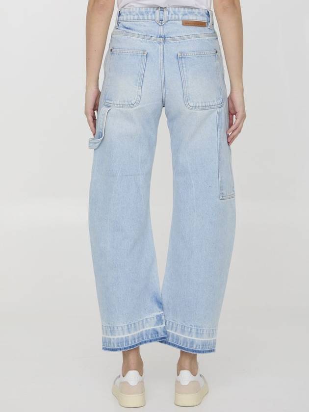 Denim Straight Pants 6D02433SPH62 4699 BLUE - STELLA MCCARTNEY - BALAAN 5