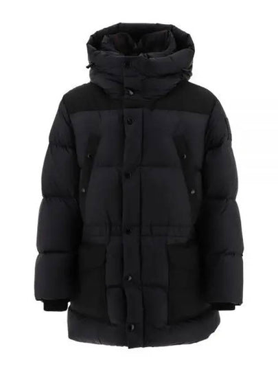 Logo Applique Nylon Puffer Coat Black - BURBERRY - BALAAN 2