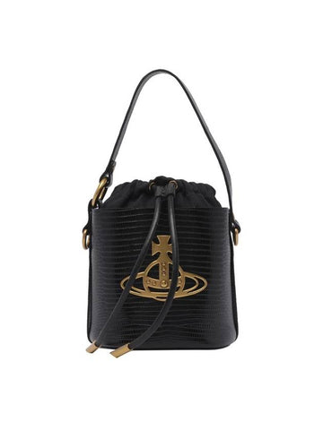 Daisy Drawstring Bucket Bag Black - VIVIENNE WESTWOOD - BALAAN 1