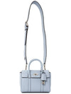 Bayswater Leather Shoulder Bag Light Blue - MULBERRY - BALAAN 8