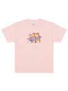 Surfing Foxes Short Sleeve T-shirt Milkshake - MAISON KITSUNE - BALAAN 2