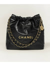 Shiny Calfskin 22 Small Shoulder Bag Black - CHANEL - BALAAN 3