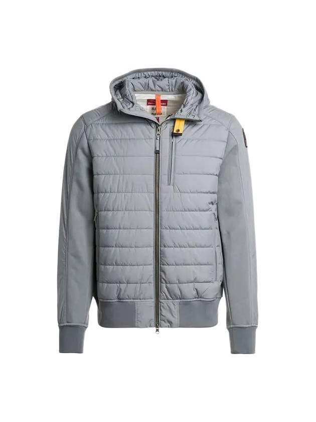 Gordon Hybrid Padded Zip-Up Jacket Lead - PARAJUMPERS - BALAAN 1