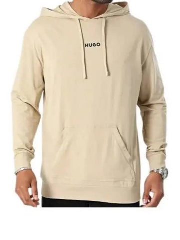 Green Linked Hoodie 50518693 281 Logo Print - HUGO BOSS - BALAAN 1