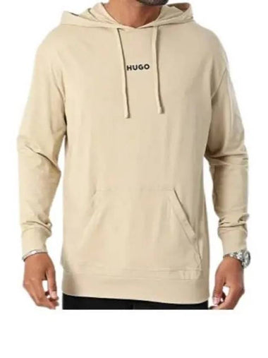 Green Linked Hoodie 50518693 281 Logo Print - HUGO BOSS - BALAAN 1