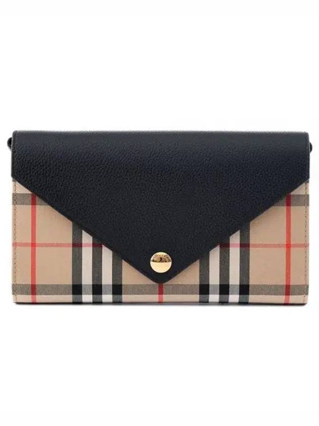 Detachable Strap Vintage Check Long Wallet Beige - BURBERRY - BALAAN 2