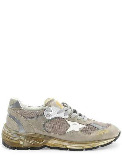 Mesh and Suede Dad-Star Sneakers White Dove Grey - GOLDEN GOOSE - BALAAN 2