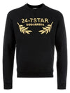 Embroidery Patch Sweatshirt Black - DSQUARED2 - BALAAN 2