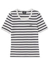 Striped Short Sleeve T-Shirt - A.P.C. - BALAAN 6