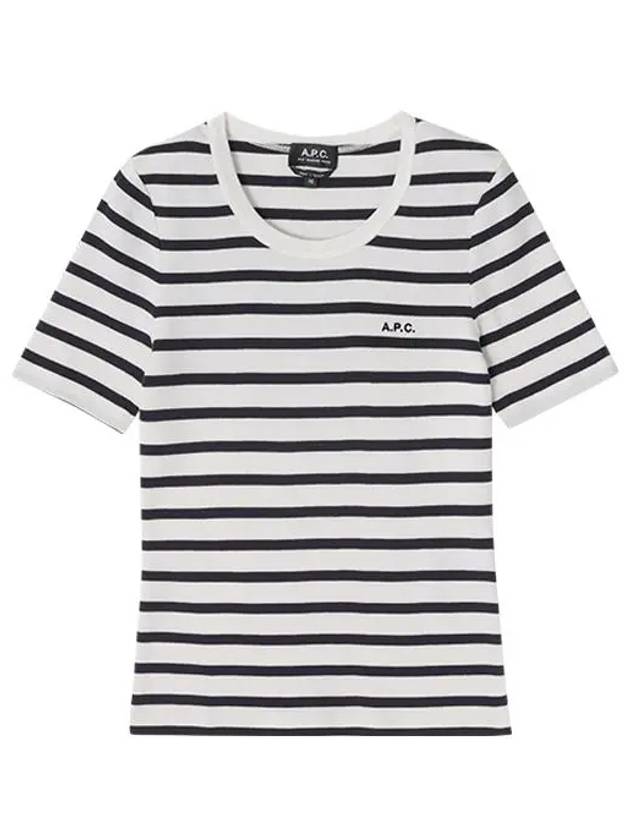 Striped Short Sleeve T-Shirt - A.P.C. - BALAAN 3