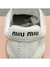 Suede Low Top Sneakers White - MIU MIU - BALAAN 9