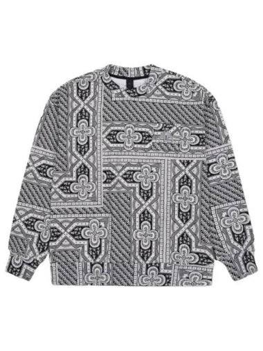 Bandana Print Sweatshirt Millow Gray - MOOSE KNUCKLES - BALAAN 1