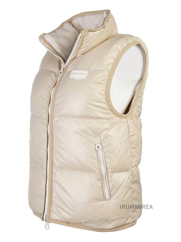 Logo Down Vest Beige - DUVETICA - BALAAN 4