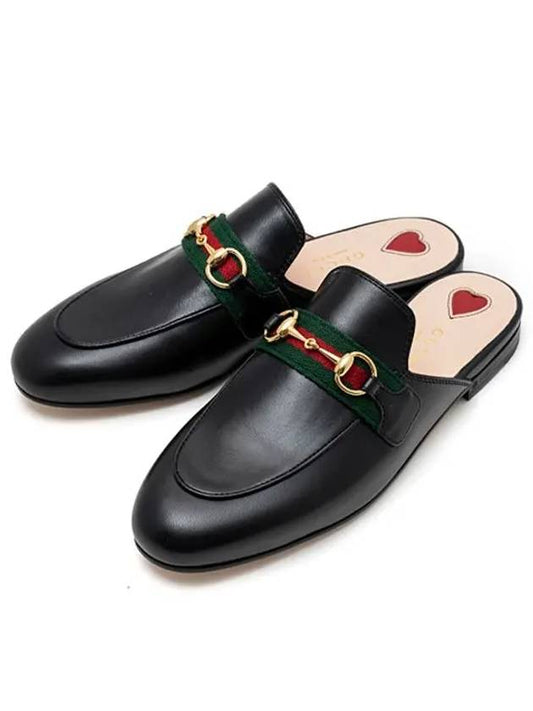 Princetown Horsebit Leather Mule Black - GUCCI - BALAAN 2