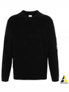 Full Rib Crew Neck Knit Top Black - CP COMPANY - BALAAN 2