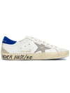 Superstar Blue Heel Tab Low Top Sneakers White - GOLDEN GOOSE - BALAAN 6