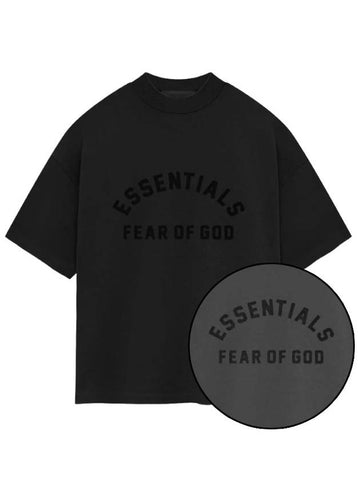 Fear of God Essentials Heavy Jersey T-Shirt Black Women - FEAR OF GOD ESSENTIALS - BALAAN 1