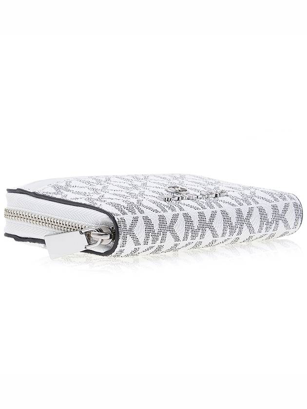 Jet Set Small Logo Card Wallet White - MICHAEL KORS - BALAAN 6