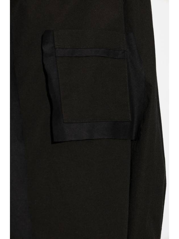 Yohji Yamamoto Oversize Shirt, Women's, Black - YOHJI YAMAMOTO - BALAAN 5