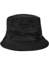 Logo Patch Nylon Metal Bucket Hat Black - STONE ISLAND - BALAAN 4