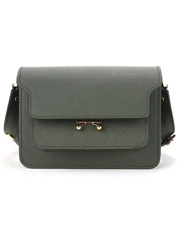 Saffiano Trunk Mini Shoulder Bag Olive Green - MARNI - BALAAN 3