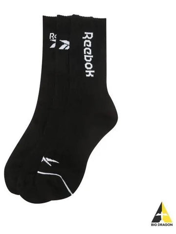 Basic Crew Socks 3 Pack Black - REEBOK - BALAAN 1