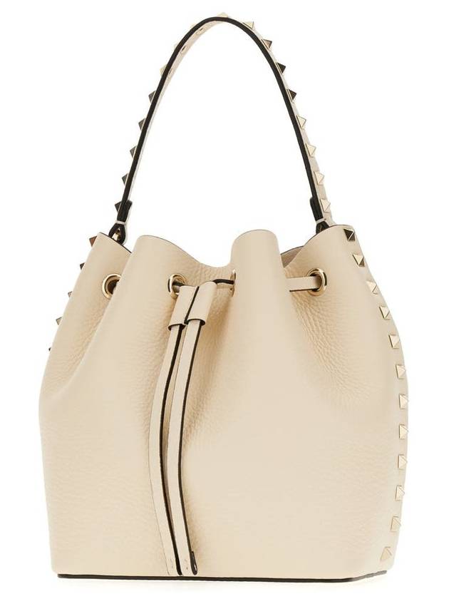 Rockstud Bucket Bag Ivory - VALENTINO - BALAAN 3