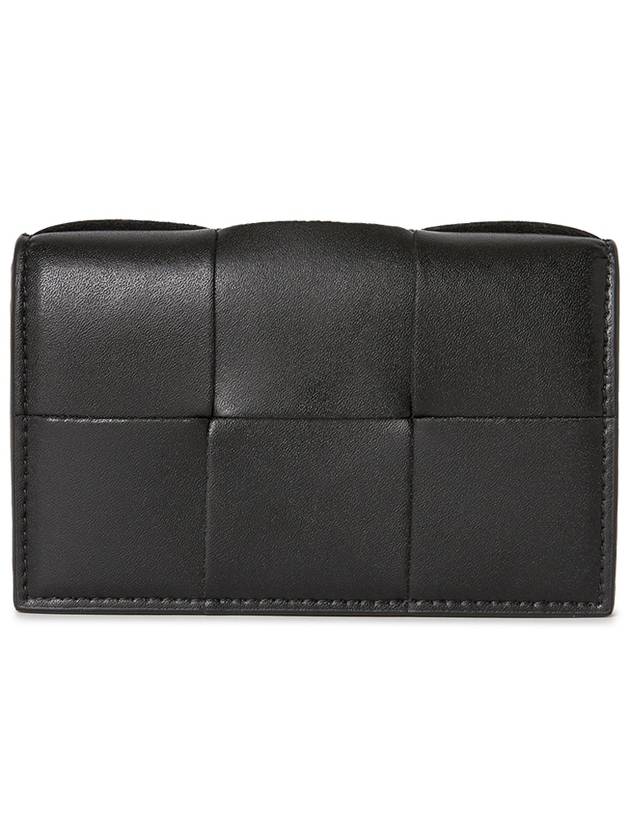 Cassette Business Card Wallet Black - BOTTEGA VENETA - BALAAN 3