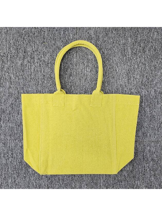 Yenky Embroidered Logo Shopper Tote Bag Yellow - ISABEL MARANT - BALAAN 4