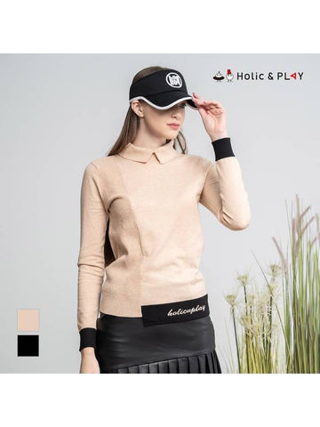 Women s unbalanced turtleneck sweater HC3WSW003 - HOLIC&PLAY - BALAAN 1