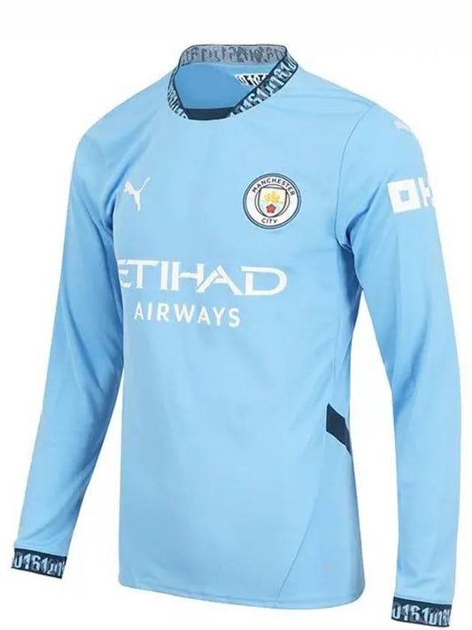 Manchester City Home LS Jersey Long Sleeve Uniform Manchester City 2024 25 775076 01 - PUMA - BALAAN 2