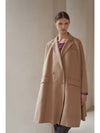 Overfit Double Button Handmade Wool CoatBeige - CAHIERS - BALAAN 7