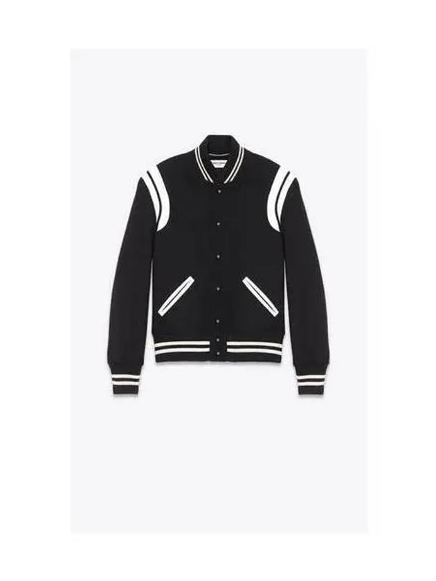 Teddy Jacket In Wool Black - SAINT LAURENT - BALAAN 2