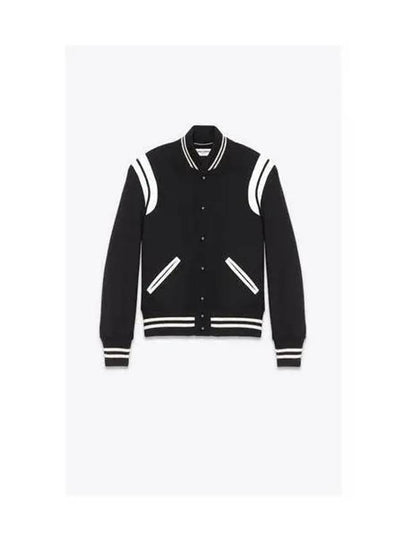 Teddy Jacket In Wool Black - SAINT LAURENT - BALAAN 2