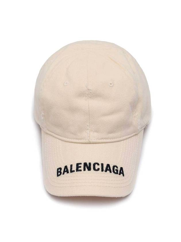 Logo Visor Ball Cap Light Beige - BALENCIAGA - BALAAN 1