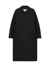 Oversized Wool Single Coat Black - AMI - BALAAN 2