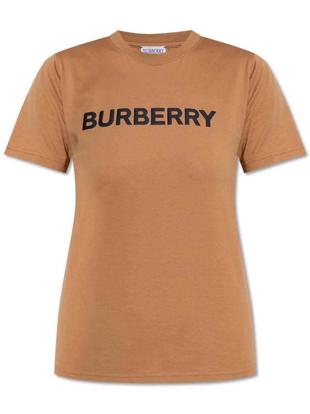 Logo Print T-Shirt Brown - BURBERRY - BALAAN 2