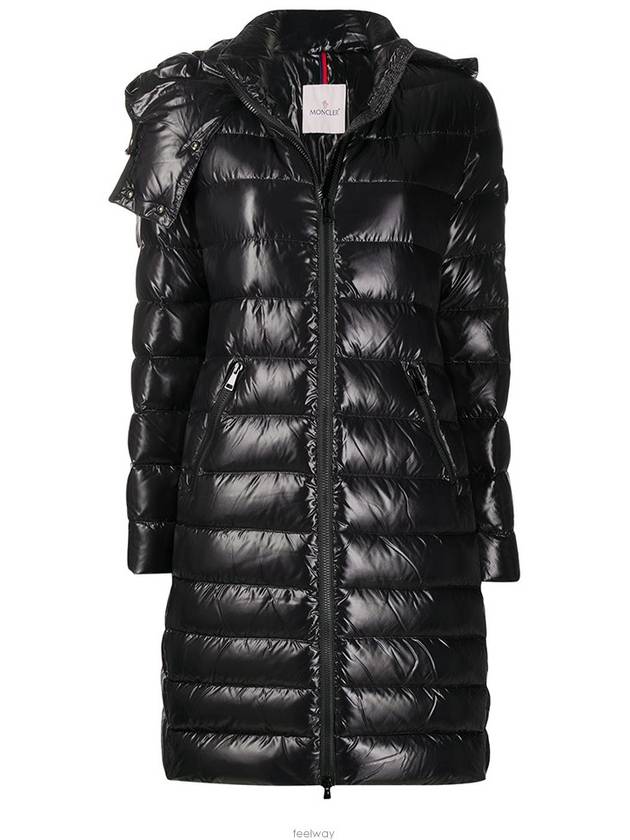 1C51300 68950 999 MOKA Glossy Black Long Padding - MONCLER - BALAAN 2