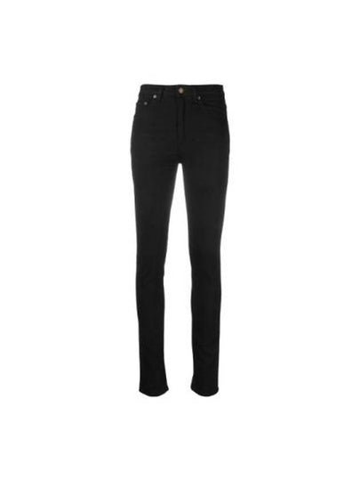 High Rise Denim Skinny Jeans Black - SAINT LAURENT - BALAAN 2