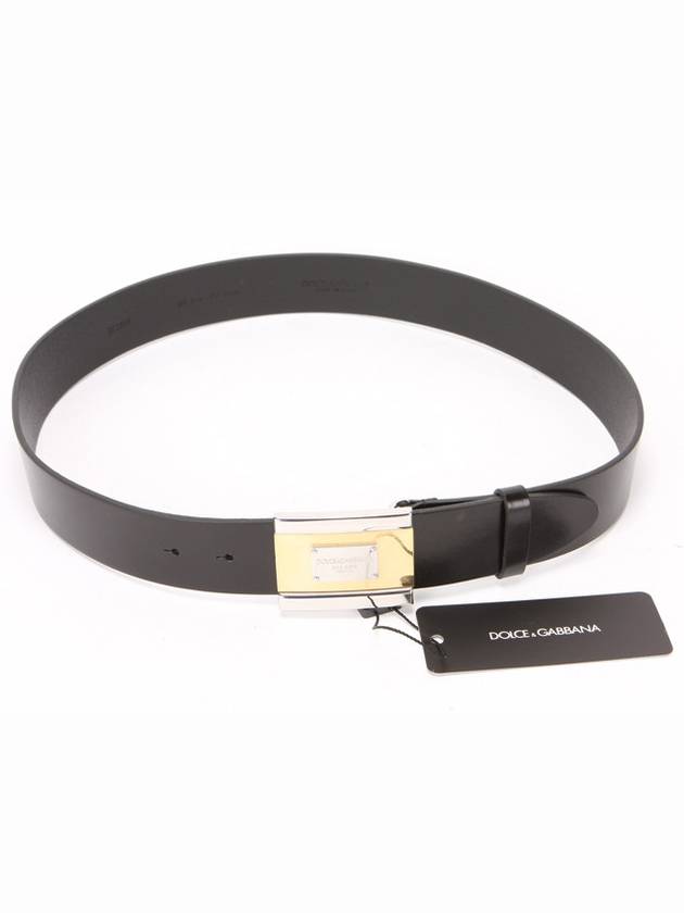 BC2859 A6C43 80999 Gold Silver Combi Plate Belt - DOLCE&GABBANA - BALAAN 1