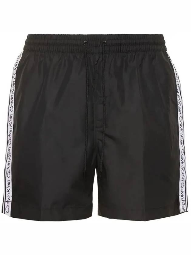 Underwear Logo Recycle Tag Pocket Swim Shorts Black - CALVIN KLEIN - BALAAN 1
