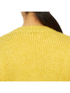 Embroidered Butterfly Pointel Alpaca Cardigan Yellow - ALESSANDRA RICH - BALAAN 8