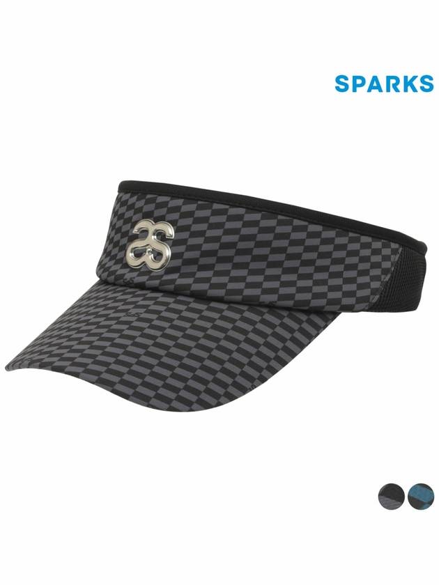 Men s Checked Sun Visor Cap SL1MAC004 - SPARKS - BALAAN 2