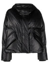 Embossed Logo Faux Leather Down Padding Black - MAISON MARGIELA - BALAAN 2