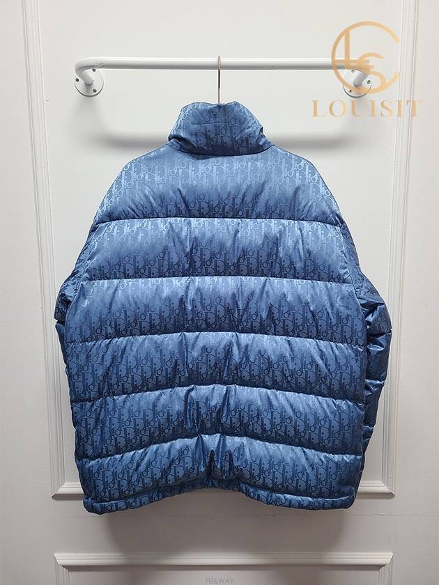 Used luxury goods Lewis It 50 Blue oblique down padded jumper - DIOR - BALAAN 6