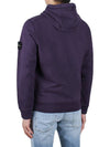 Wappen Patch Classic Fleece Hoodie Purple - STONE ISLAND - BALAAN 5