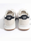 Suede Technical Fabric Jagga Low Top Sneakers Black White - TOM FORD - BALAAN 4