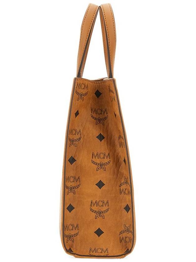 Monogram Print Tote Bag Brown - MCM - BALAAN 4